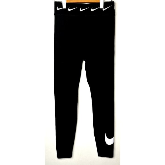 Nike Women Leggings Futura Running Workout Tight Fit Full Length Black Small - Picture 1 of 13